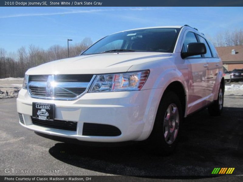 Stone White / Dark Slate Gray 2010 Dodge Journey SE