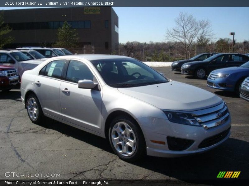 Brilliant Silver Metallic / Charcoal Black 2010 Ford Fusion SE