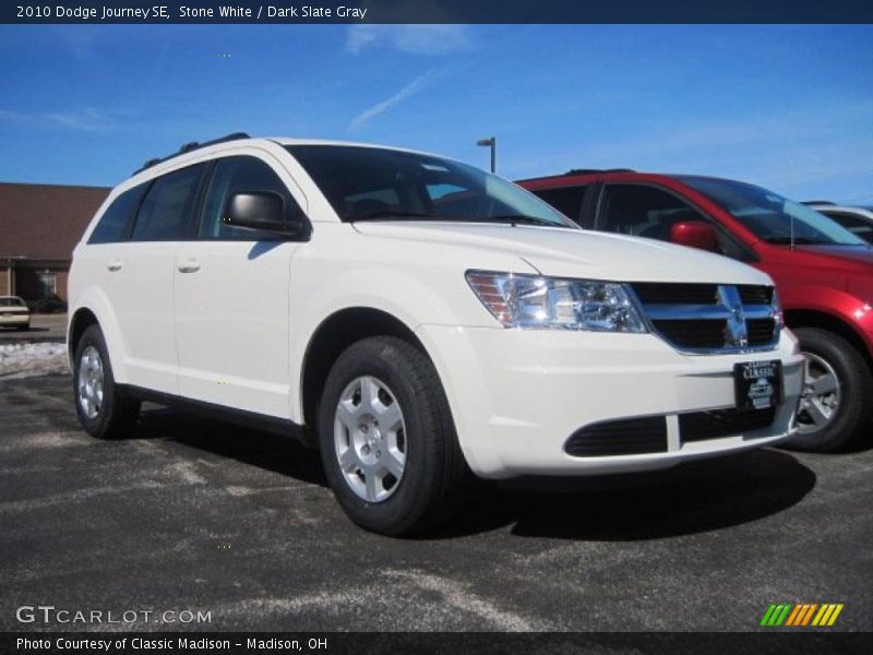 Stone White / Dark Slate Gray 2010 Dodge Journey SE