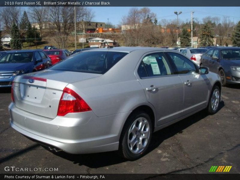 Brilliant Silver Metallic / Charcoal Black 2010 Ford Fusion SE