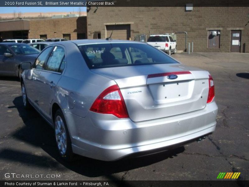 Brilliant Silver Metallic / Charcoal Black 2010 Ford Fusion SE