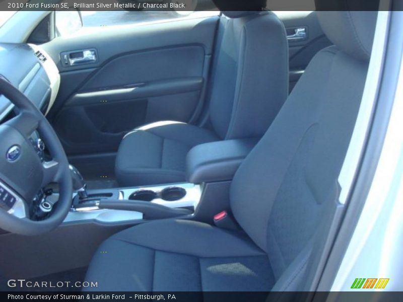 Brilliant Silver Metallic / Charcoal Black 2010 Ford Fusion SE