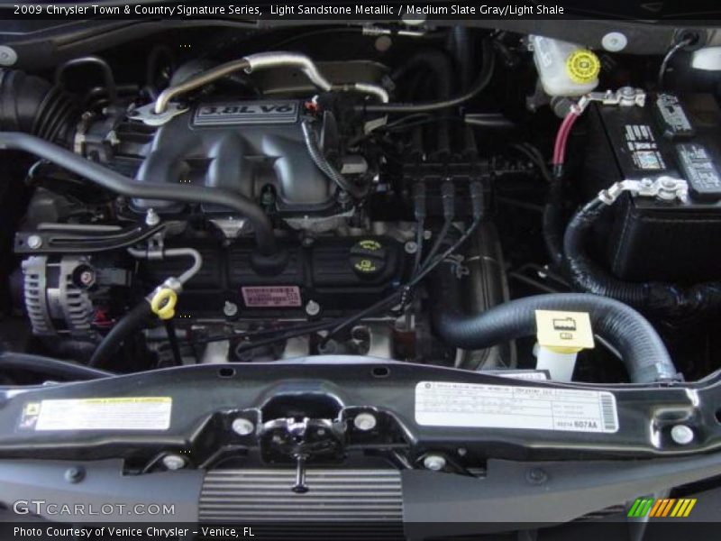 Light Sandstone Metallic / Medium Slate Gray/Light Shale 2009 Chrysler Town & Country Signature Series