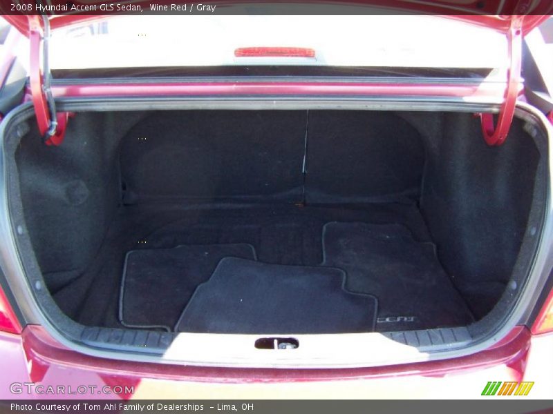 Wine Red / Gray 2008 Hyundai Accent GLS Sedan