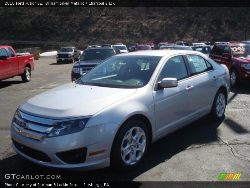 Brilliant Silver Metallic / Charcoal Black 2010 Ford Fusion SE