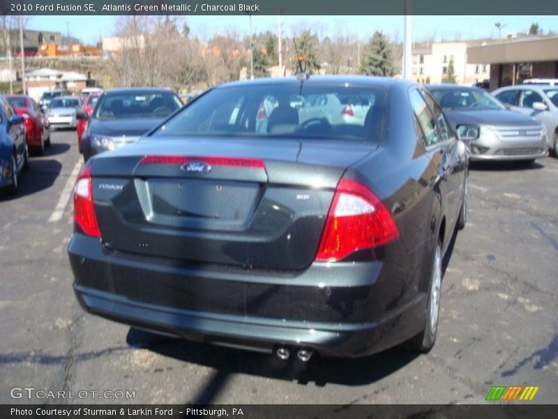 Atlantis Green Metallic / Charcoal Black 2010 Ford Fusion SE