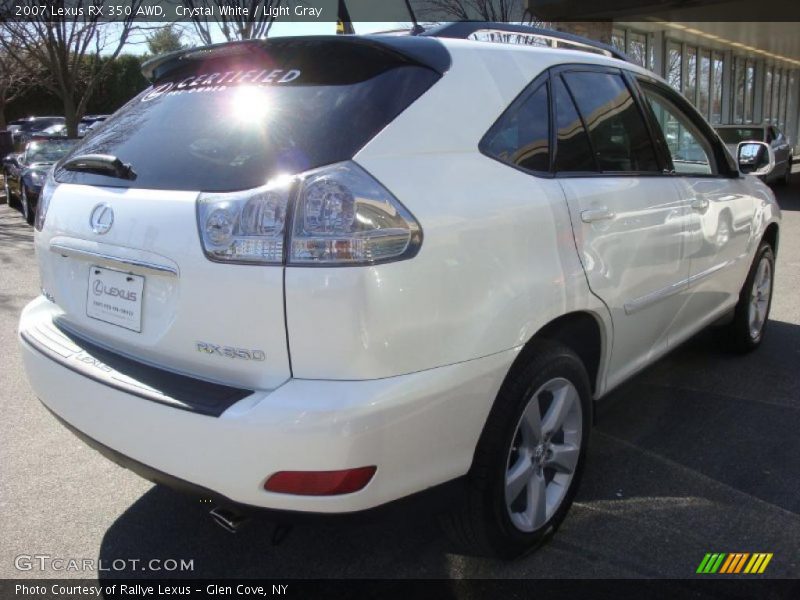 Crystal White / Light Gray 2007 Lexus RX 350 AWD