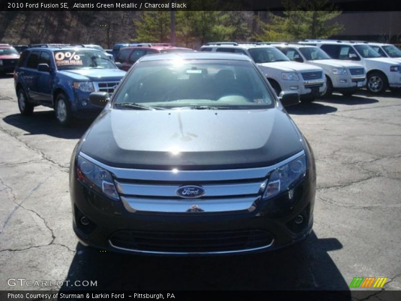 Atlantis Green Metallic / Charcoal Black 2010 Ford Fusion SE