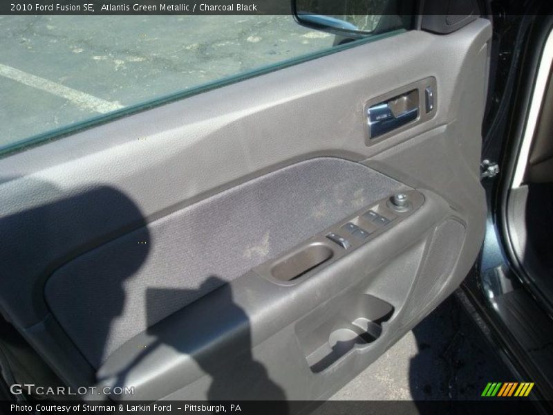 Atlantis Green Metallic / Charcoal Black 2010 Ford Fusion SE