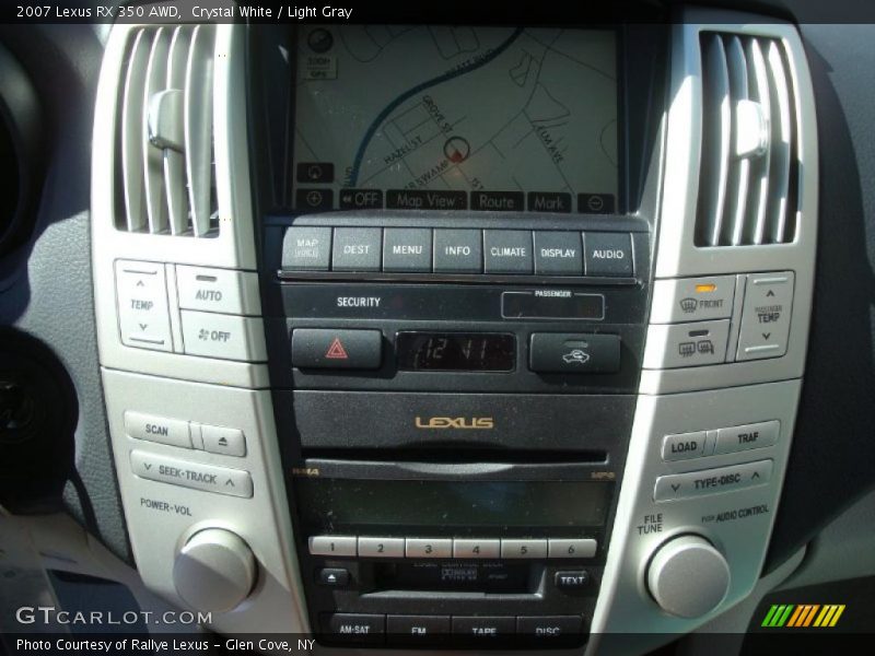 Crystal White / Light Gray 2007 Lexus RX 350 AWD