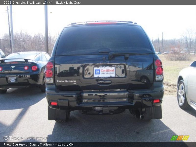 Black / Light Gray 2008 Chevrolet TrailBlazer LS 4x4