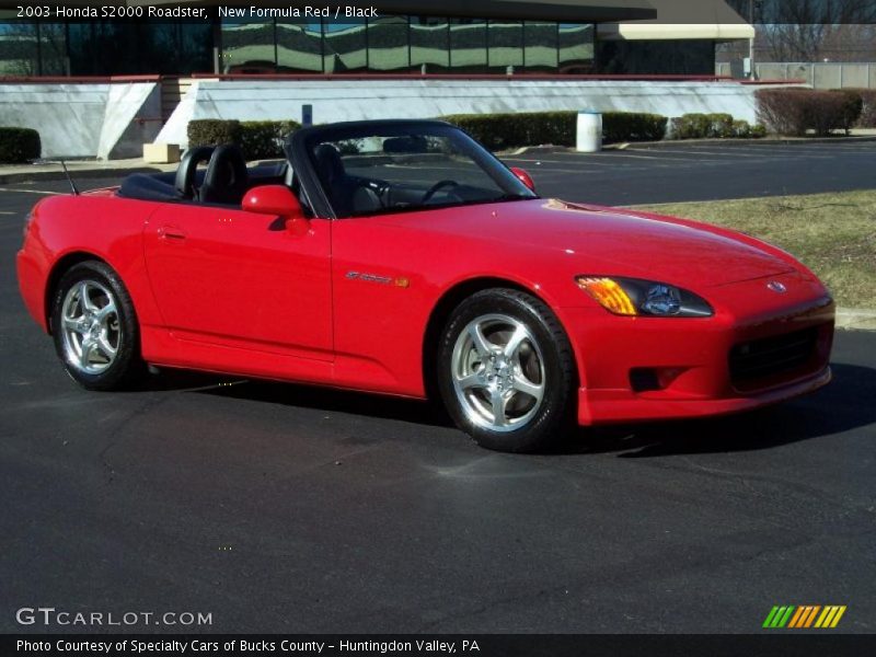 New Formula Red / Black 2003 Honda S2000 Roadster