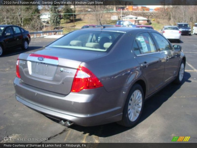 Sterling Grey Metallic / Medium Light Stone 2010 Ford Fusion Hybrid