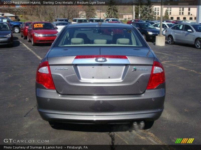 Sterling Grey Metallic / Medium Light Stone 2010 Ford Fusion Hybrid