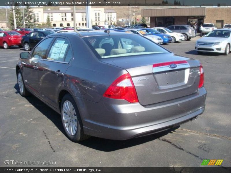 Sterling Grey Metallic / Medium Light Stone 2010 Ford Fusion Hybrid
