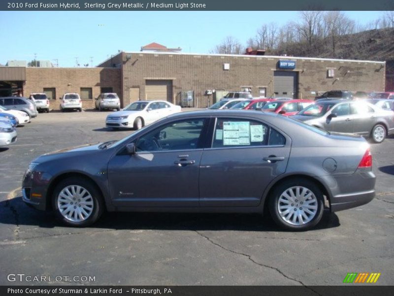 Sterling Grey Metallic / Medium Light Stone 2010 Ford Fusion Hybrid