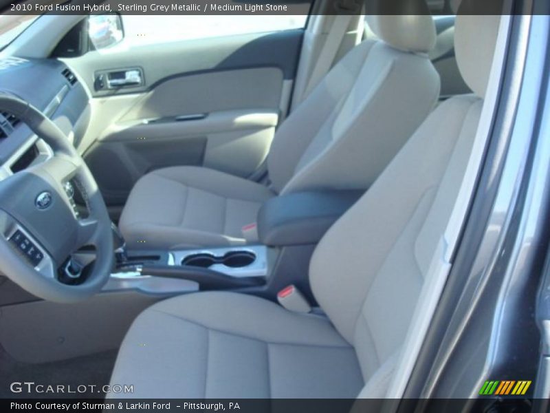 Sterling Grey Metallic / Medium Light Stone 2010 Ford Fusion Hybrid