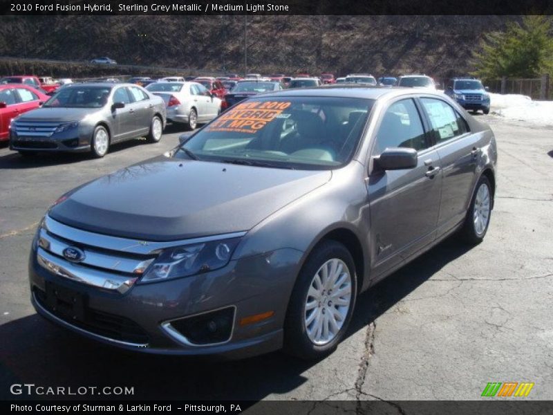 Sterling Grey Metallic / Medium Light Stone 2010 Ford Fusion Hybrid