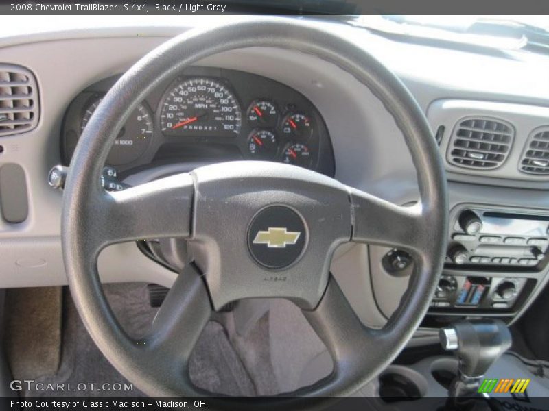 Black / Light Gray 2008 Chevrolet TrailBlazer LS 4x4