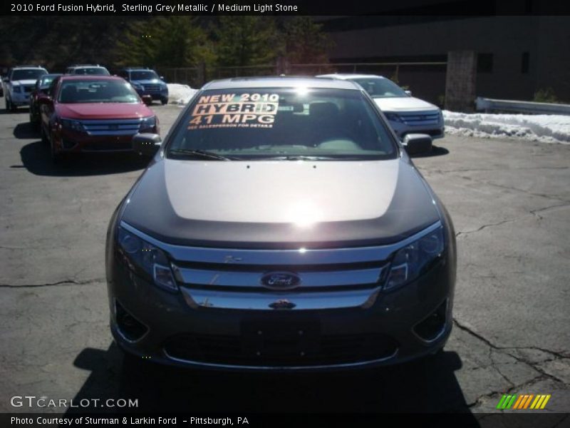 Sterling Grey Metallic / Medium Light Stone 2010 Ford Fusion Hybrid