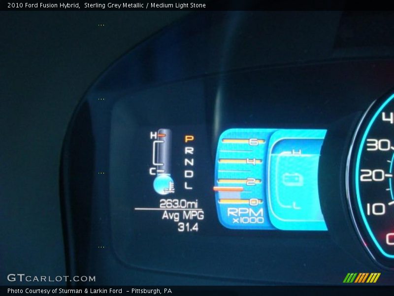 Sterling Grey Metallic / Medium Light Stone 2010 Ford Fusion Hybrid