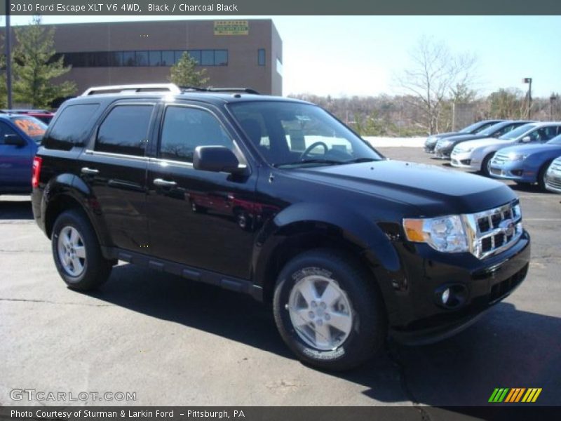 Black / Charcoal Black 2010 Ford Escape XLT V6 4WD