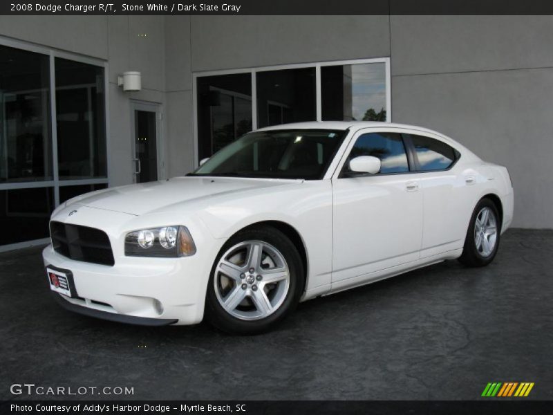 Stone White / Dark Slate Gray 2008 Dodge Charger R/T