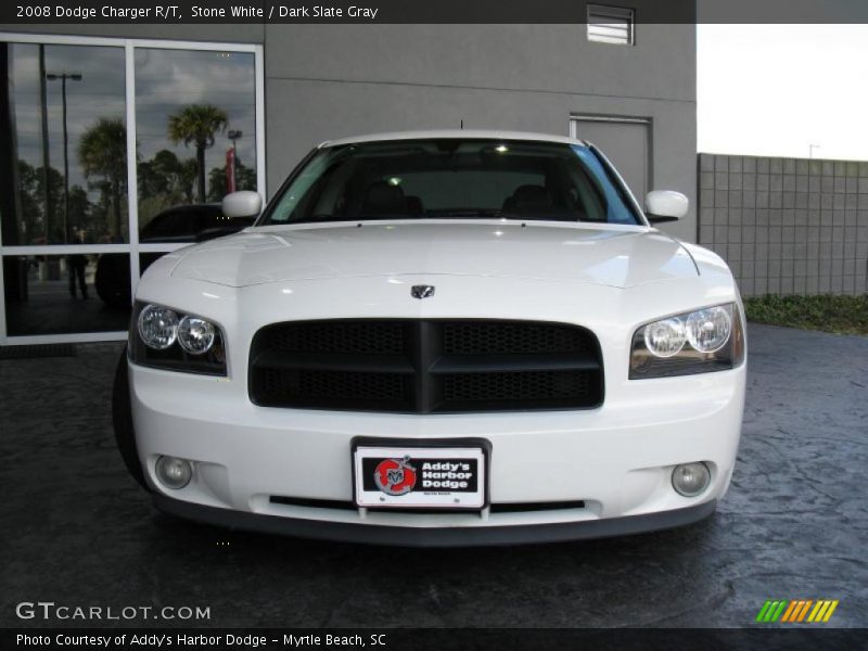 Stone White / Dark Slate Gray 2008 Dodge Charger R/T