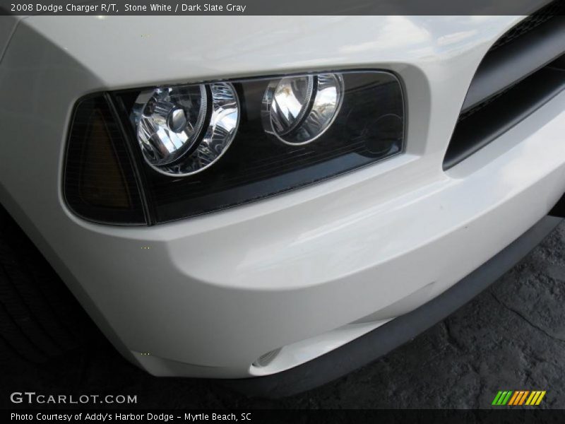 Stone White / Dark Slate Gray 2008 Dodge Charger R/T