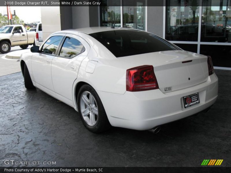 Stone White / Dark Slate Gray 2008 Dodge Charger R/T