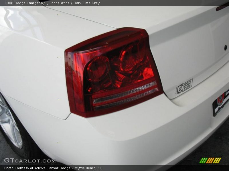 Stone White / Dark Slate Gray 2008 Dodge Charger R/T