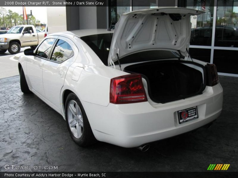 Stone White / Dark Slate Gray 2008 Dodge Charger R/T