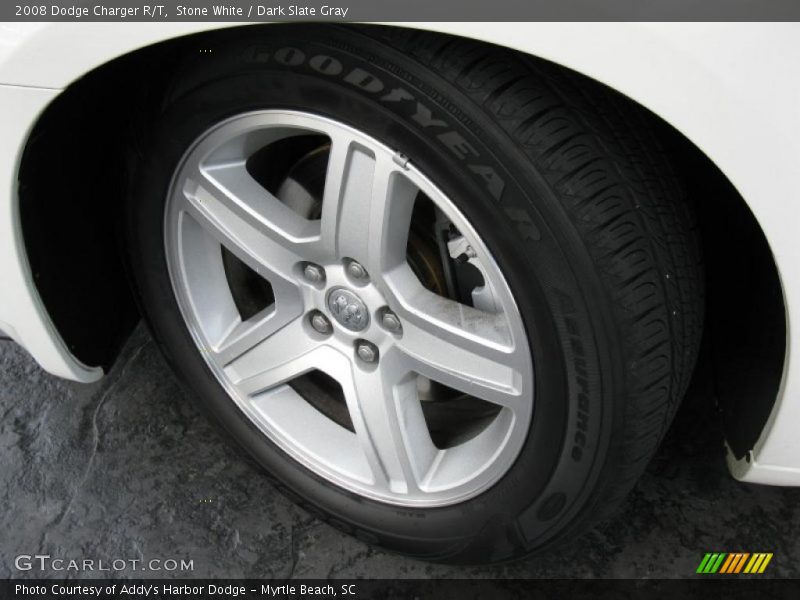 Stone White / Dark Slate Gray 2008 Dodge Charger R/T