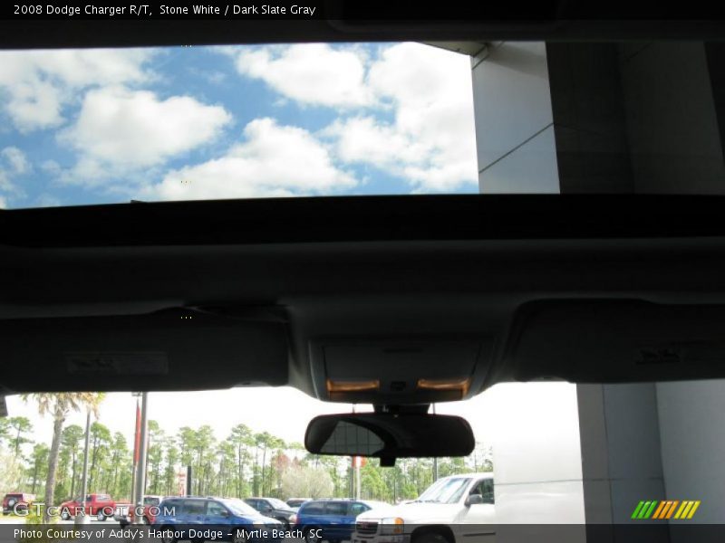 Stone White / Dark Slate Gray 2008 Dodge Charger R/T