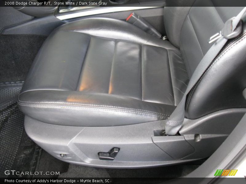 Stone White / Dark Slate Gray 2008 Dodge Charger R/T