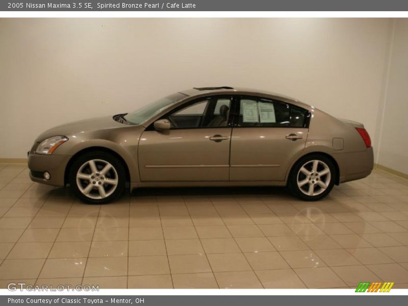 Spirited Bronze Pearl / Cafe Latte 2005 Nissan Maxima 3.5 SE