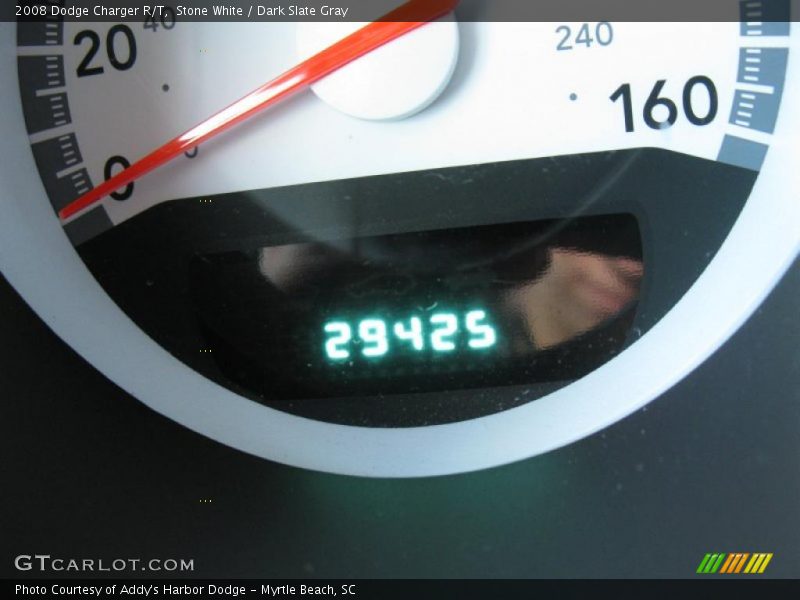 Stone White / Dark Slate Gray 2008 Dodge Charger R/T