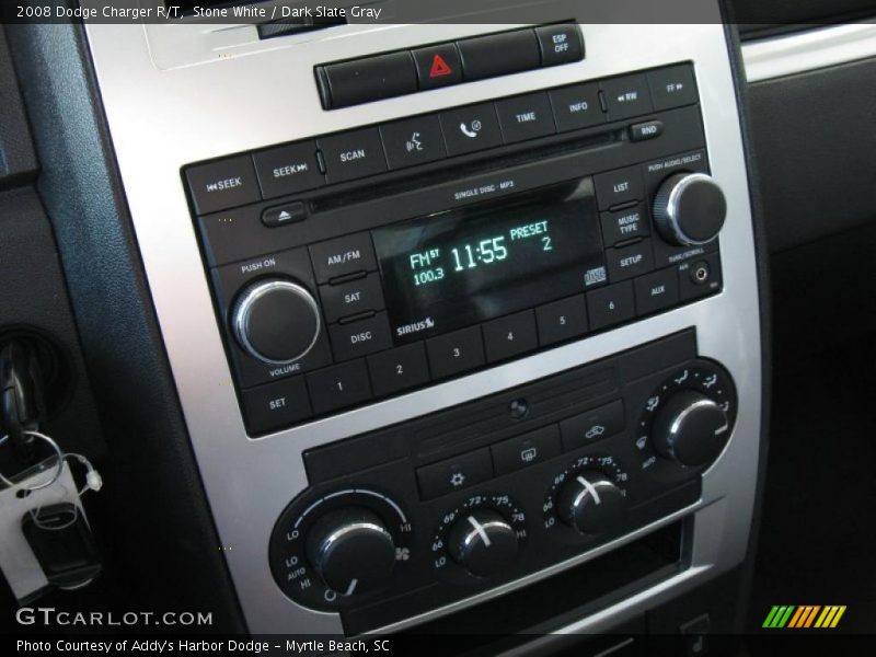 Stone White / Dark Slate Gray 2008 Dodge Charger R/T