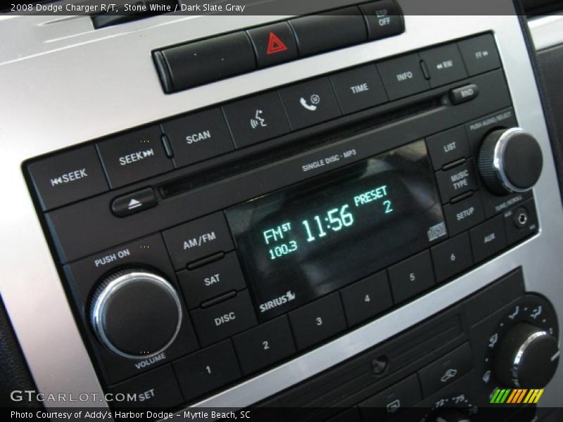 Stone White / Dark Slate Gray 2008 Dodge Charger R/T