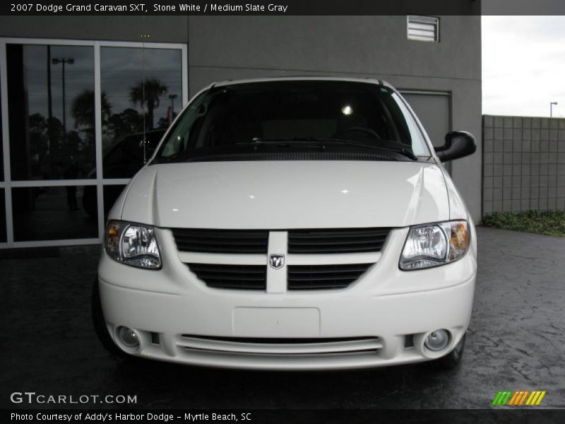 Stone White / Medium Slate Gray 2007 Dodge Grand Caravan SXT