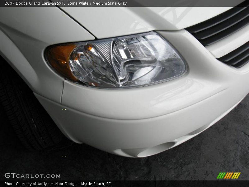 Stone White / Medium Slate Gray 2007 Dodge Grand Caravan SXT