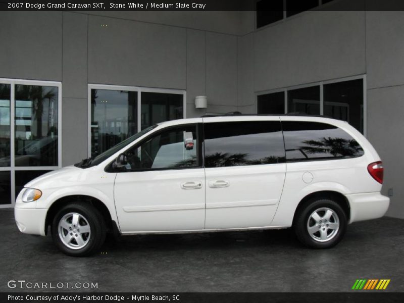 Stone White / Medium Slate Gray 2007 Dodge Grand Caravan SXT