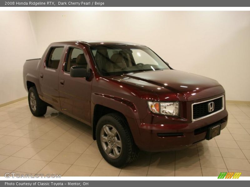 Dark Cherry Pearl / Beige 2008 Honda Ridgeline RTX