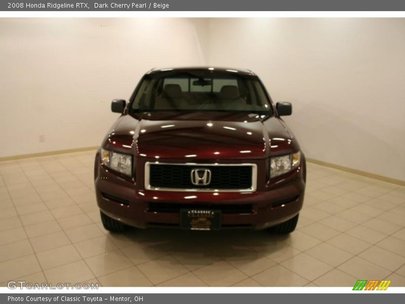 Dark Cherry Pearl / Beige 2008 Honda Ridgeline RTX