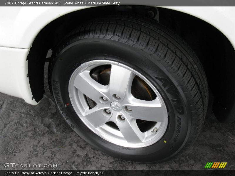 Stone White / Medium Slate Gray 2007 Dodge Grand Caravan SXT