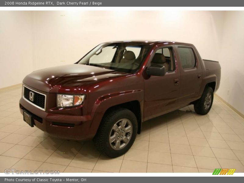 Dark Cherry Pearl / Beige 2008 Honda Ridgeline RTX
