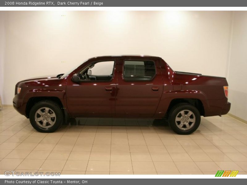 Dark Cherry Pearl / Beige 2008 Honda Ridgeline RTX