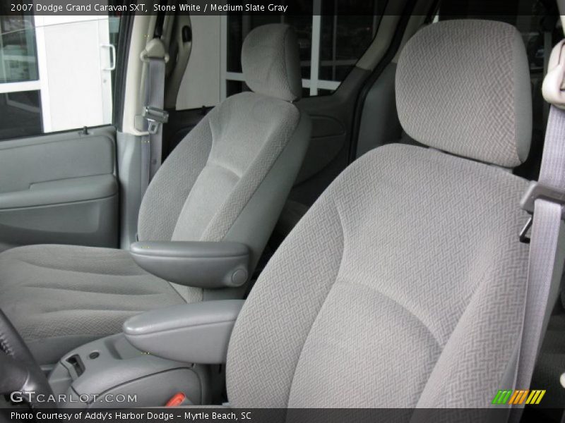 Stone White / Medium Slate Gray 2007 Dodge Grand Caravan SXT