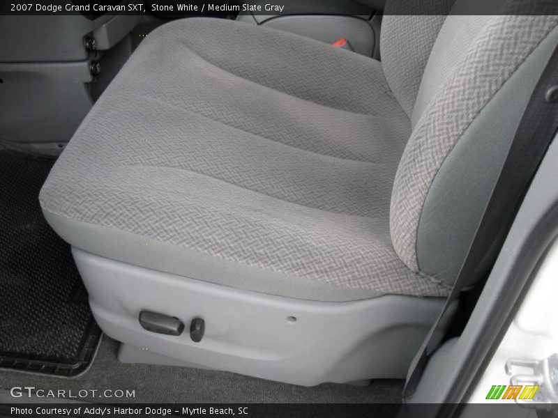 Stone White / Medium Slate Gray 2007 Dodge Grand Caravan SXT