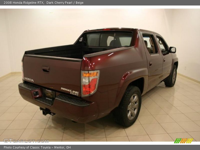 Dark Cherry Pearl / Beige 2008 Honda Ridgeline RTX